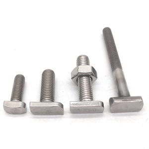 Boulon en T à tête carrée en acier inoxydable 304 316, fixation 