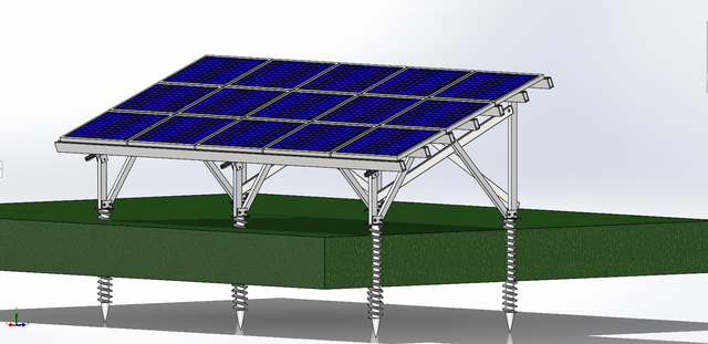 Kit de montage au sol solaire Système de structure de montage solaire photovoltaïque 