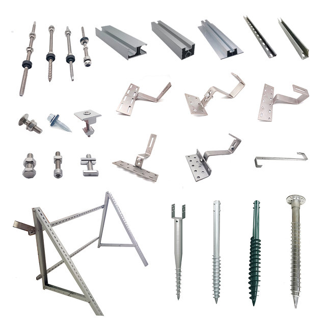 Accessoires de supports de toit de panneaux solaires pour système de montage solaire sur toit en tuiles 