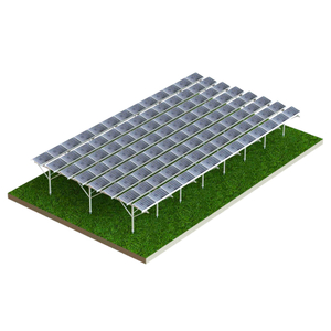Support de sol solaire en aluminium de bonne qualité, système de montage de panneaux solaires pour ferme 