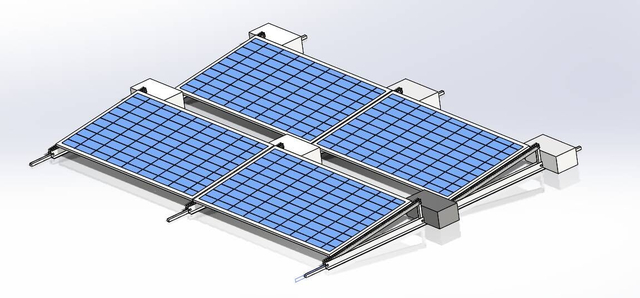 Supports d'accessoires solaires pour montage sur toit solaire à toit plat