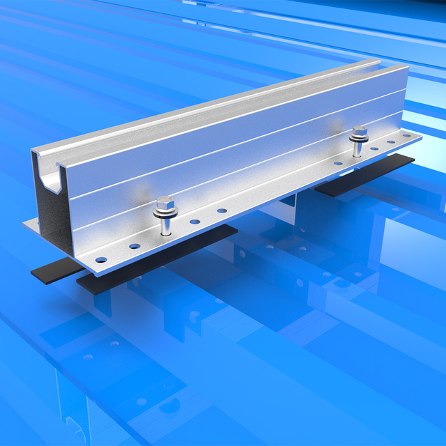 Kit de support de support de support de support de montage solaire mini-rail en aluminium pour système de structure de montage en métal