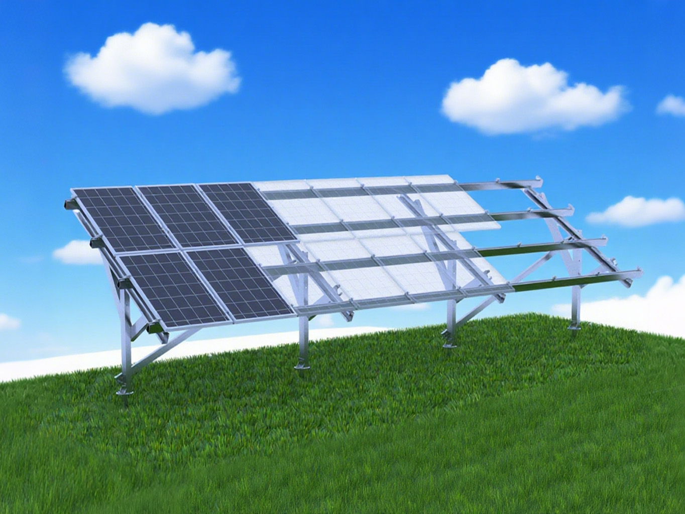 Quels sont les avantages des panneaux solaires montés au sol?