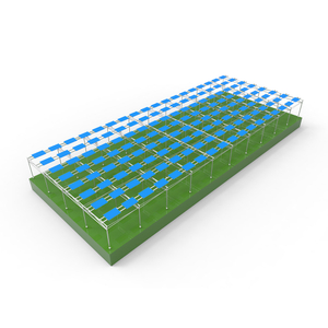 Système de montage au sol solaire de structure en acier au carbone de vente chaude pour la ferme