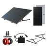 Kits solaires faciles, système de montage de balcon réglable sur réseau électrique, système d'énergie pour sol plat/toit plat