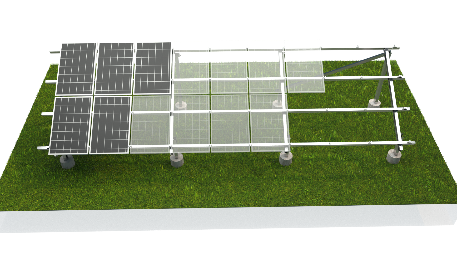 Quels sont les types communs de fondations dans le système de montage solaire?