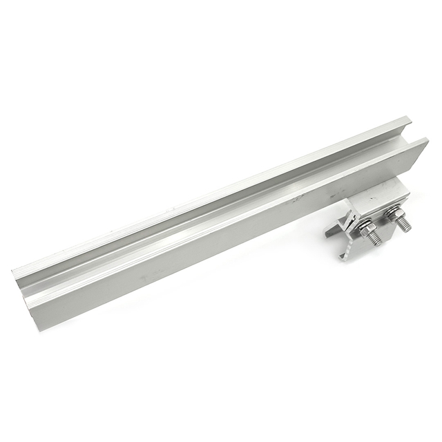 Support de montage solaire réglable, Rail solaire en aluminium et pince solaire Klip Lok pour système de montage sur toit