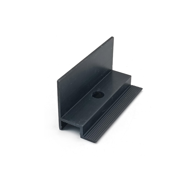 Panneau solaire personnalisé Aluminium Black Blamp Clip Termide Pince pour le système de montage solaire