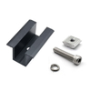 Kit de pince de support de panneau solaire noir en aluminium Black Pinlate pour le système de montage du toit