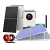 Système d'énergie solaire Système de toit plat Kit de panneau d'alimentation solaire avec module PV onduleur 