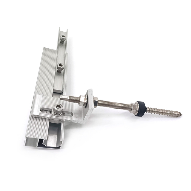 Accessoires de montage en métal support de toit solaire en alliage d'aluminium support de pied en L