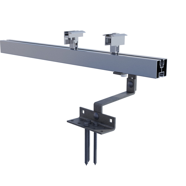 Panneau à panneau solaire réglable Crochet à crochet de montage Rail et pince solaire pour le support de toit en carreaux solaires