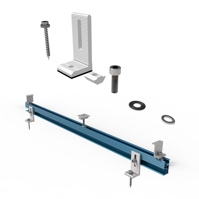 Panneau solaire L Montage du support de pieds