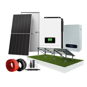 Système de panneau d'énergie solaire Kit de centrale solaire hors du réseau pour le système de montage à la terre