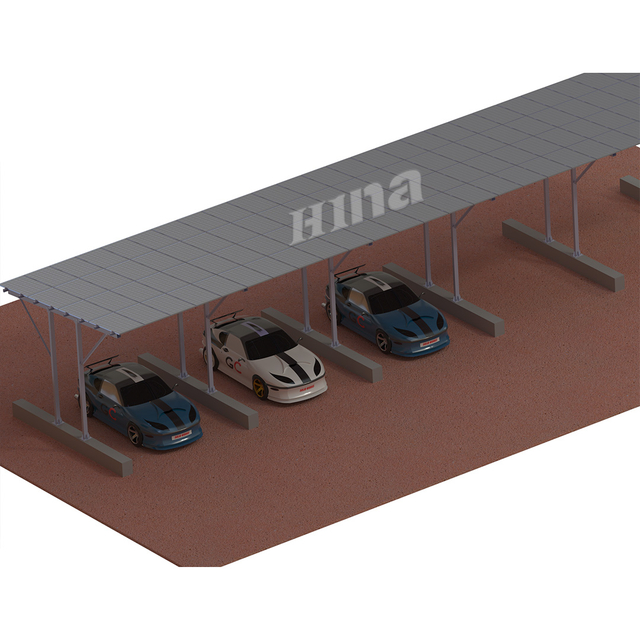  Structure de montage d'énergie solaire Système de montage de carport solaire multi-postes