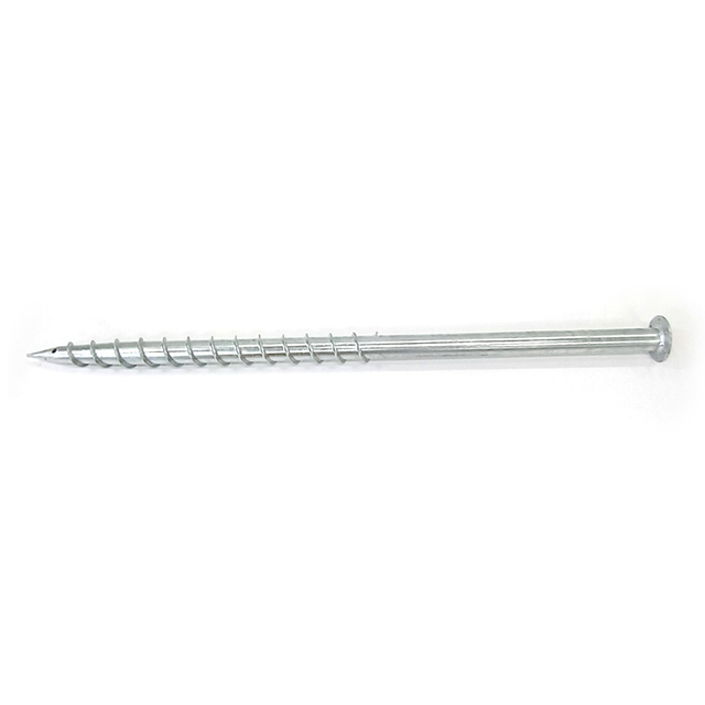 Ancre de terre de base de pile de vis au sol avec la bride ronde pour le système de support de panneau solaire picovolte