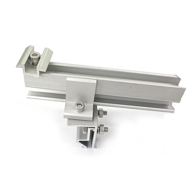 Supports métalliques pour énergie solaire, pince de toit en aluminium, support solaire