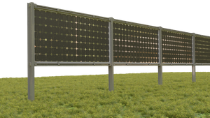  Structure de montage au sol solaire Système de panneaux solaires verticaux