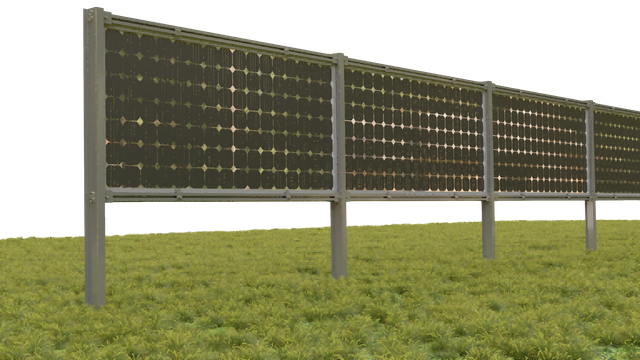  Structure de montage au sol solaire Système de panneaux solaires verticaux