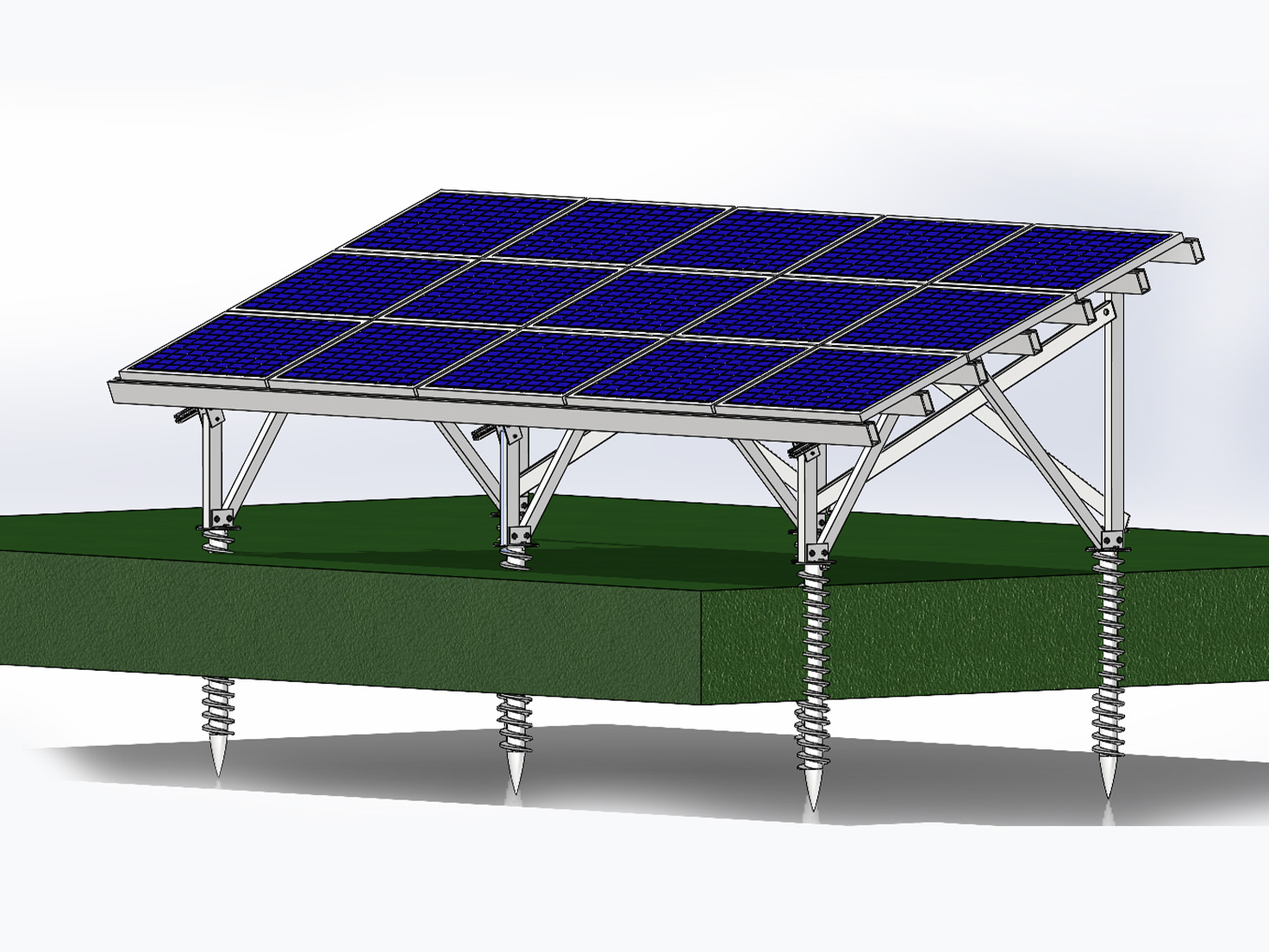 Structures de montage au sol solaire