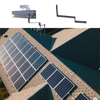 Panneau solaire Toiring Asphalte Bingles Kits Horme Tapis de toit en métaux Système de montage photovoltaïque