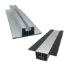 Solution de rail en aluminium pour le système d'énergie solaire du toit en métal trapézoïdal Système de panneaux solaires
