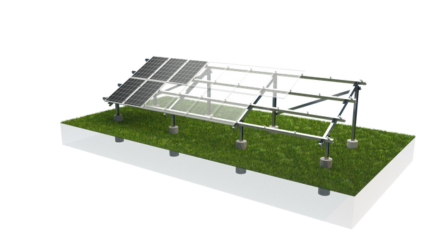 Système de panneau d'énergie solaire Kit de centrale solaire hors du réseau pour le système de montage à la terre