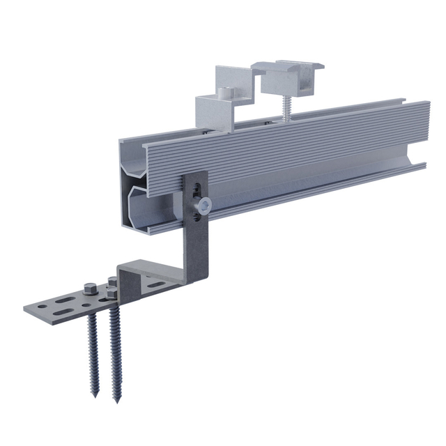 Système solaire Système Système Fixe à crochet Toile Brassets de montage pour le toit de carreaux solaires Structure de montage