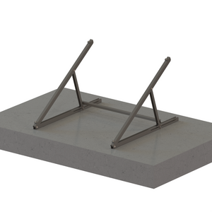 Kit solaire facile à installer, système de montage de panneaux de balcon dans un balcon plat