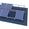 Supports solaires pour système d'énergie électrique sur rail à montage sur toit en métal trapézoïdal inclinable