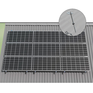 Système de montage solaire sur toit en métal solaire avec boulon de suspension solaire