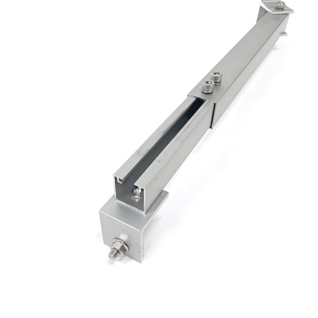 Kit de supports de montage inclinables pour panneau solaire en aluminium, pied réglable à montage plat