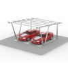 Structure de montage d'abri de voiture de colonnes de type N de panneau solaire pour le stationnement de voiture